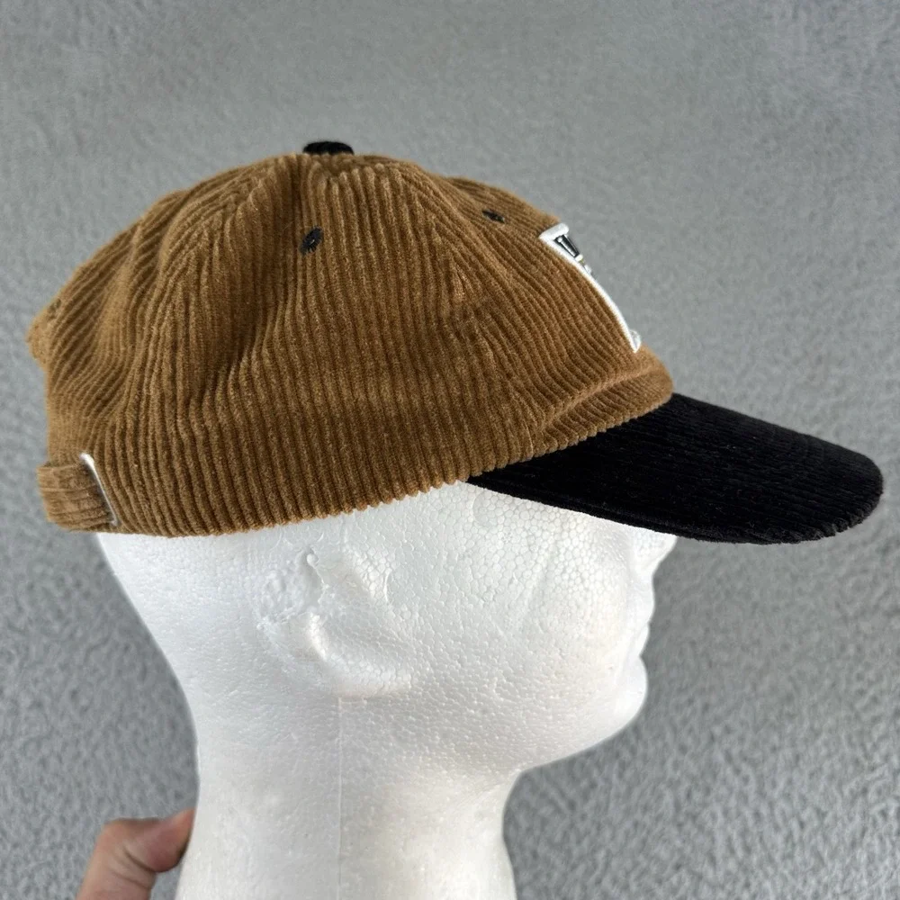 Teddy Fresh Hat Adult Brown Corduroy Two Teds Strap Back Baseball Cap Adjustable